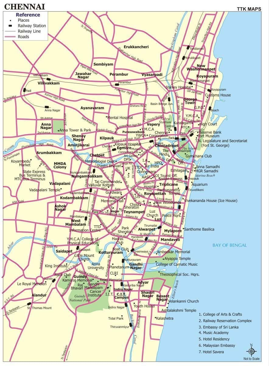 خريطة الطريق من تشيناي