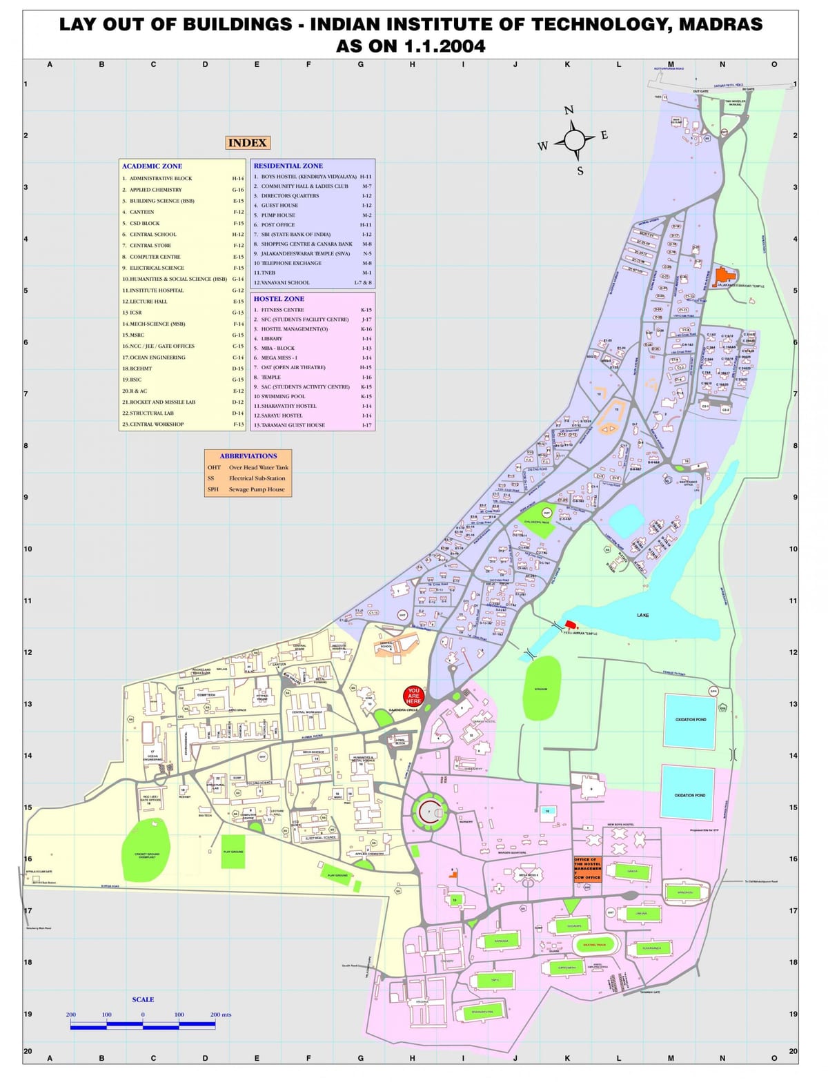 iit تشيناي خريطة